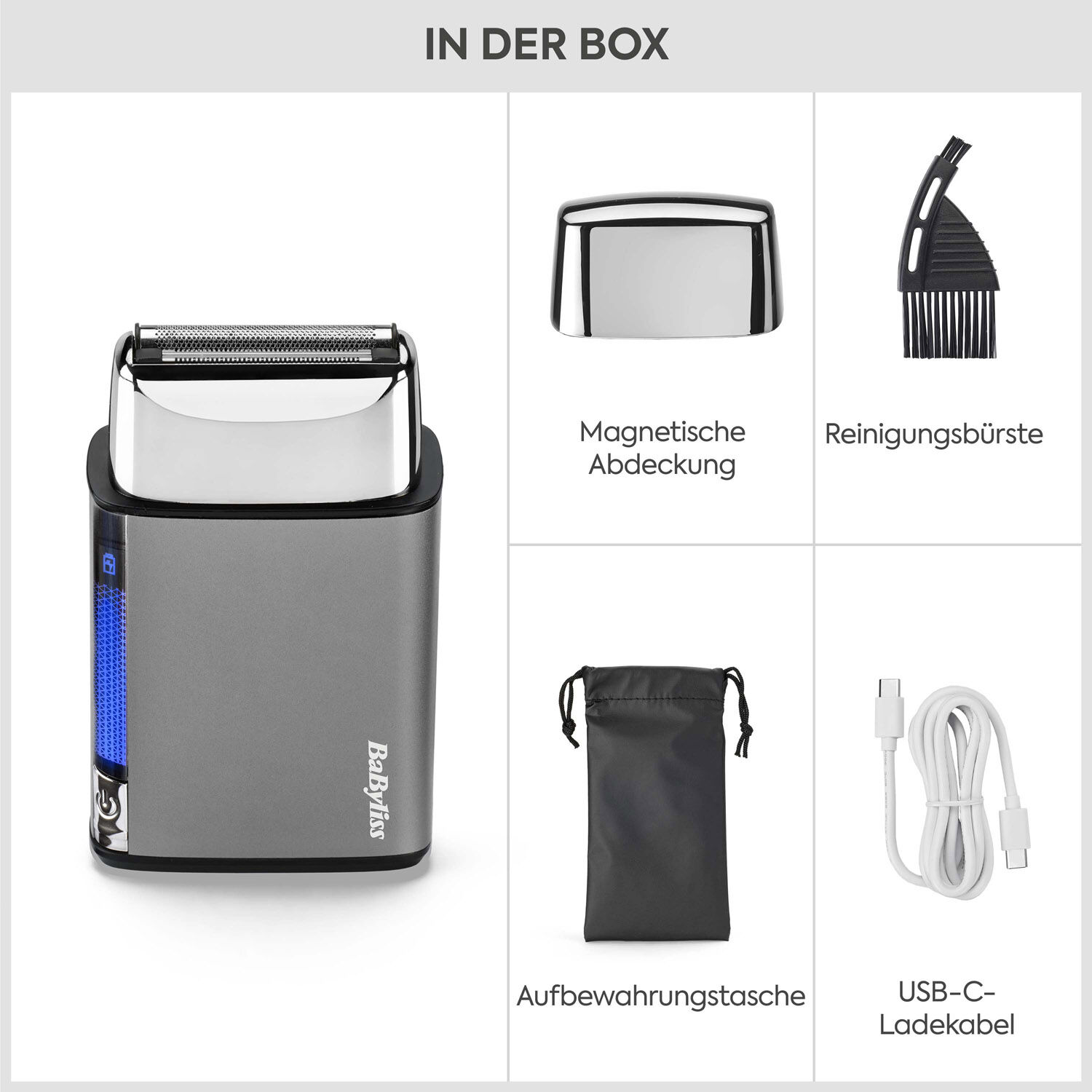 Super-X Metal Folienrasierer (chrom)